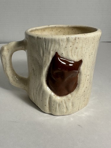 Vintage tree stump cermaic mug - vintage,