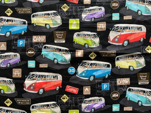 Quilting fabric volkswagen - quilting, fabric.