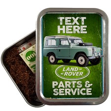 Personalised Land Rover Tobacco Tin Classic Car Mechanic Retro Baccy 2oz OC30