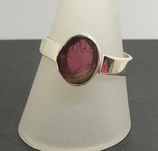 Watermelon tourmaline ring - tourmaline,
