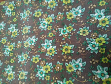 Vintage 1960s FABRIC Floral