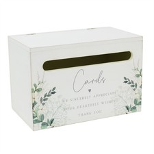 Wedding Card Box, White Wooden
