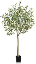 6FT Olive Tree Artificial Tall Faux Olive Plants in Pot