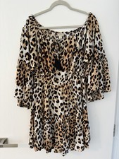 OASIS Leopard Print Mini Dress
