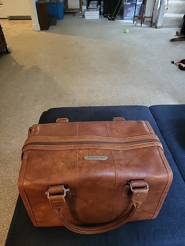 Vtg samsonite brown carry - samsonite, on