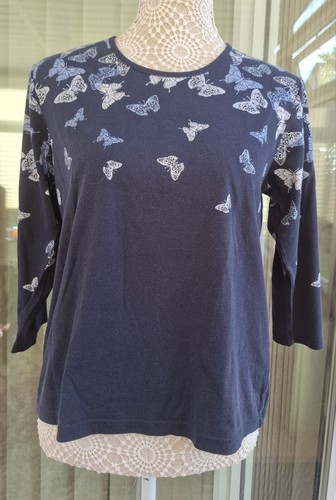 Cotton traders navy butterfly - traders,