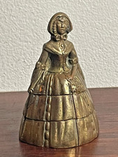 Vintage Brass Crinoline Lady