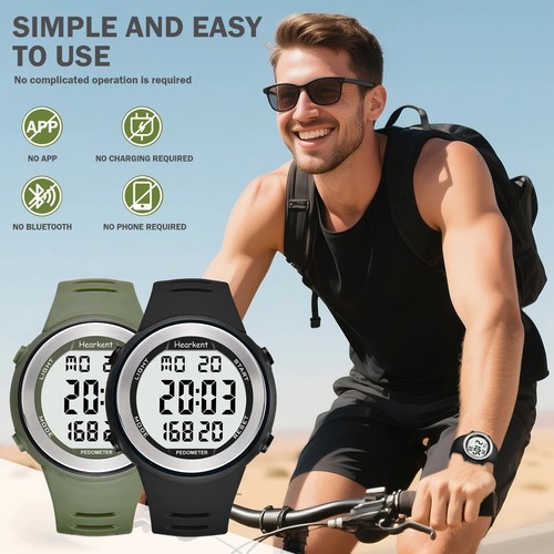 Pedometer watch men women step - watch,