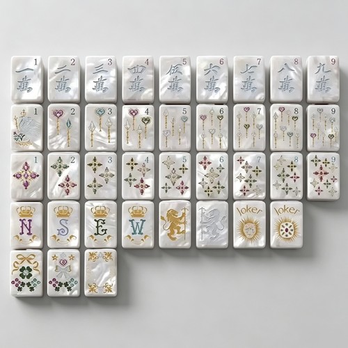 Mahjong tiles set 160 - tiles,
