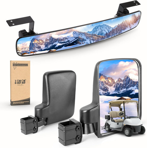 Golf cart mirrors - golf, mirrors,