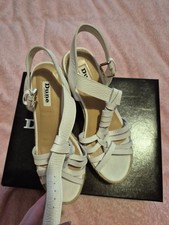 Dune Wedge Sandals Size 4