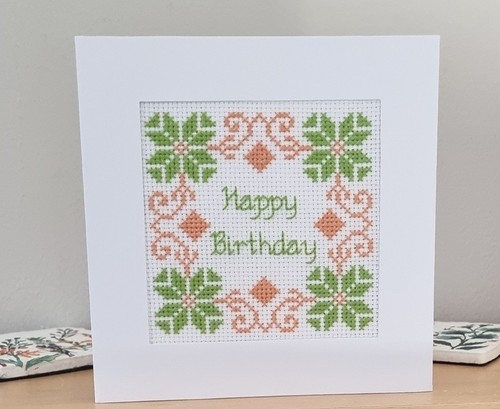 Hand stitched completed - hand,