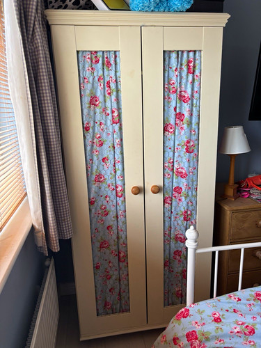 Cream wood door freestanding - cream, 2