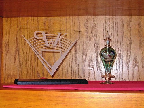 Klipschorn etched glass sign - glass,
