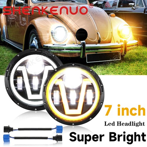 Inch round led - 7", headlights