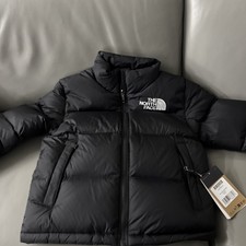 AUTHENTIC THE NORTH FACE YOUTH TEEN 1996 RETRO NUPTSE TNF JACKET BLACK 2 XL NEW