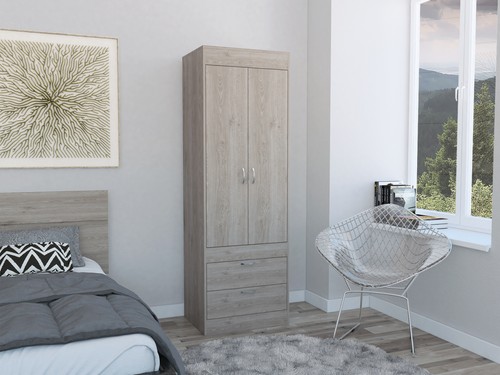 Lisboa door armoire light - 2-door,