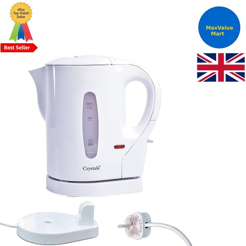 White electric travel kettle - electric,