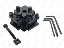  Anchor 3PC T34 Quick Change Tool Post Set for Unimat Lathe 3 & 4 +2 Holders