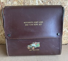 Motorist Jump Lead & Tow Rope Set Pouch 1909 Rolls-Royce Car Automobilia Vintage