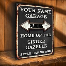 SINGER GAZELLE Parking Sign