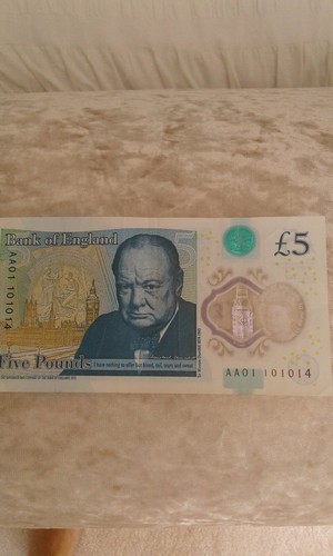 Very rare five pound - aa,