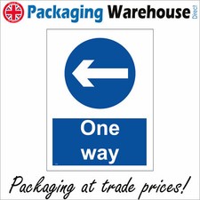 TR168 ONE WAY LEFT ARROW SIGN DIRECTION ROUTE DRIVE CAR PARK ESTATE ROAD WORKS