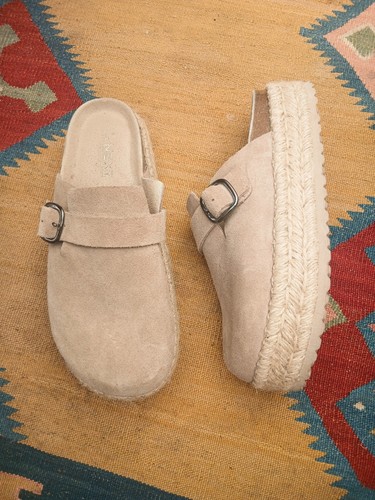 Next suede clogs size slip - 7,