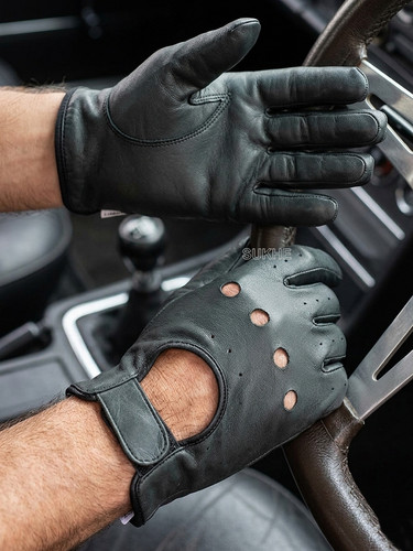 Men cowhide leather driving - men's,