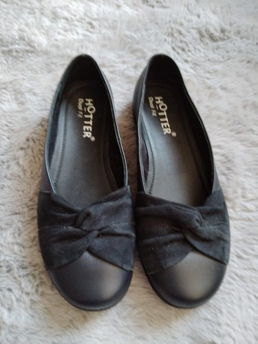 Hotter women black slip on - black,