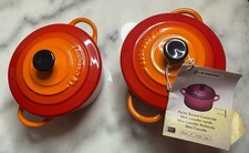 2 x Le creuset petite Round