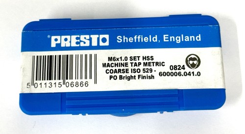 Presto hss m6x1 coarse - presto, m6x1.0