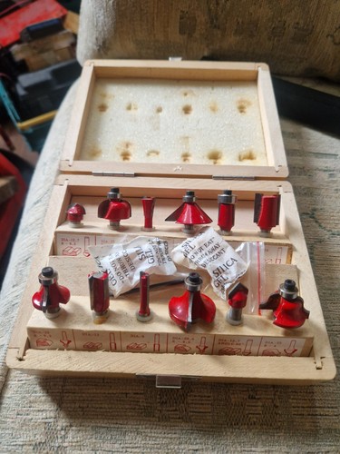 Piece tct router bit set - piece,