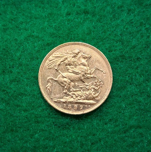 1897 gold full sovereign - sovereign, queen