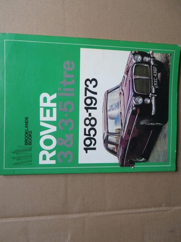 Rover p5b brooklands book - rover,