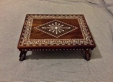 Indian Inlaid Rosewood Bed