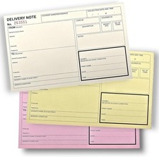 Delivery Note, Triplicate NCR