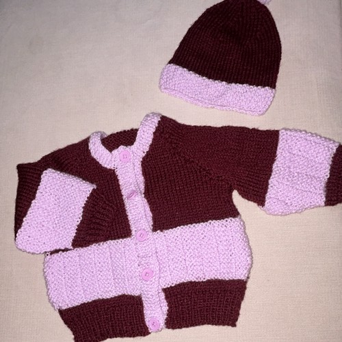 Burgundy and lilac - burgundy,