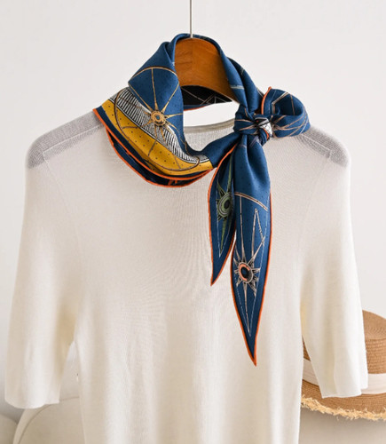 100 twill silk scarf - silk, bandanna