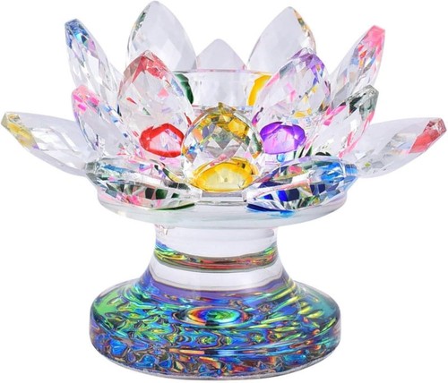 Crystal lotus candle - lotus,