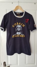 Kurt Cobain nirvana ringspun allstars t shirt.VG vintage condition. Size M