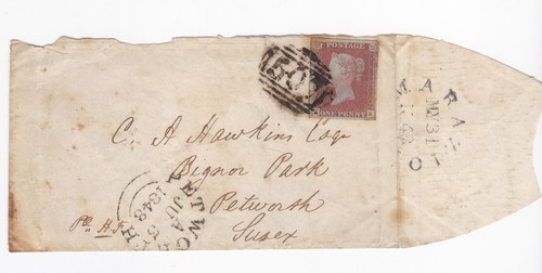 1848 penny red - 1848, 1d