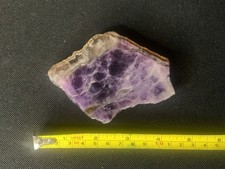 Large Chunk Of Blue John Mineral From Treak Cliff Cavern Highly Polished 223g