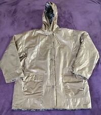 Gold Vinyl Raincoat Vintage