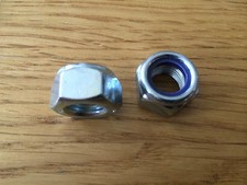 New Pair of Fiat Bertone X19 X1/9 M12 Fine Radius Rod Strut Rod End Nyloc Nuts
