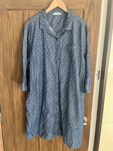 Woolovers blue chambray polka - chambray,