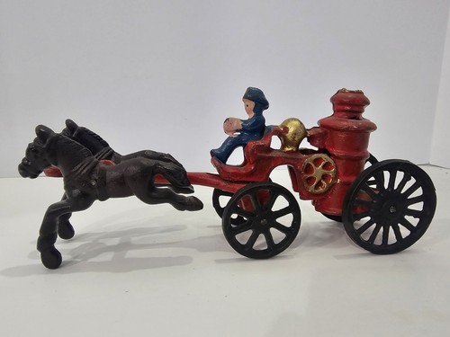 Antique cast iron - iron, horse-drawn
