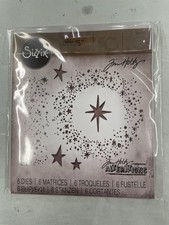 Sizzix Tim Holtz Thinlits Snowy Stars Die Set 663117