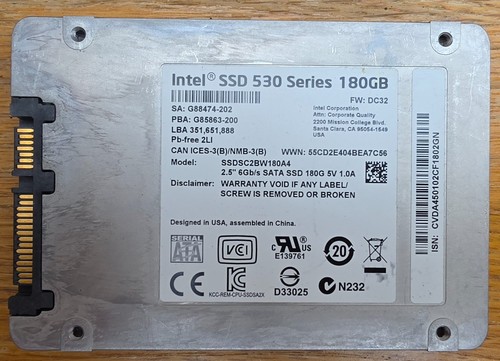 Intel ssd 530 - ssd, series