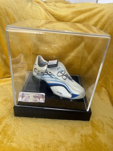 Signed football boot - signed,